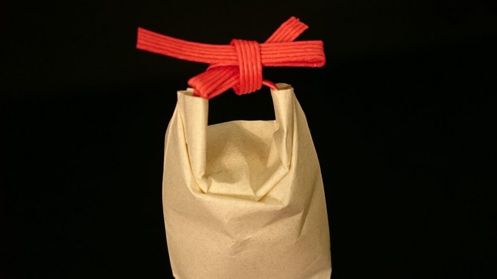 ミニチュア米袋-組み立て例1