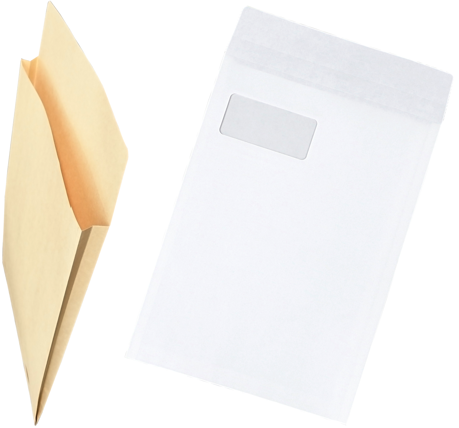 角形ガゼット封筒で送れるものの一例